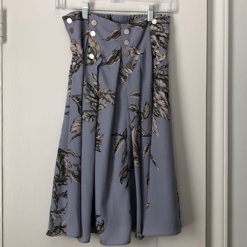 Midi floral skirt